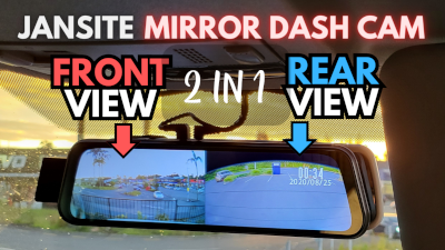 Jansite Rearview Mirror Dash Cam